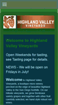 Mobile Screenshot of highlandvalleyvineyards.com